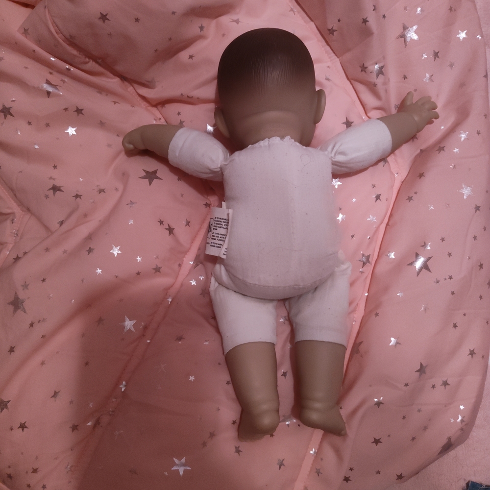 Asian Berengeuer Sweet Baby Doll in Denim Dress with Pink and Purple Details - Picture 9 of 16